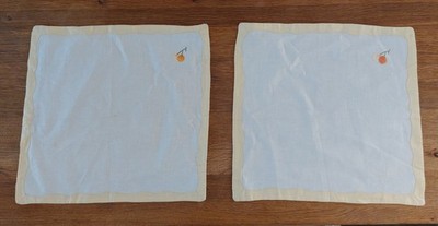 2x Tischset  Baumwolle Handmade 2 Stück 36x35cm