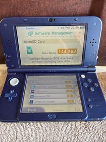 Nintendo New 3DS XL Purple Galaxy Loaded Read Description