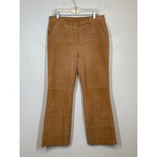 Vintage Chadwicks 100 Leather Suede Pants Camel 14 Boho Hippie Bohemian Biker