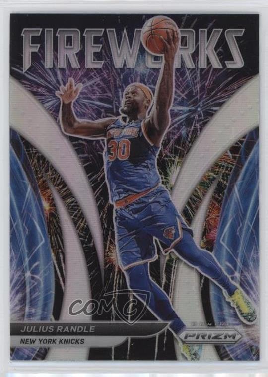 2021-22 Panini Prizm Fireworks Silver Prizm Julius Randle #17 fm0