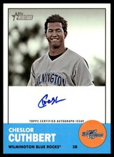 2012 Topps Heritage Minor League Real One Autographs Cheslor Cuthbert Rookie