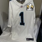 CAM NEWTON CAROLINA PANTHERS JESEY MEDIUM LIGHTLY WORN FREE SHIPPING