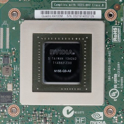 Nvidia Quadro K4100M 4GB GDDR5 Grafikkarte GPU 728556-001 N15E-Q3-A2 HP Dell