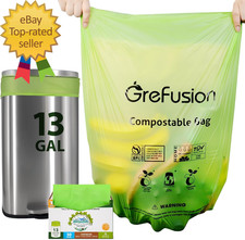 Compostable Bags Trash Bags 13 Gallon Tall Kitchen