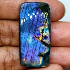 57 Cts Natural Labradorite Cabochon Gemstone For Jewelry 38.9x19.3x6.9 MM