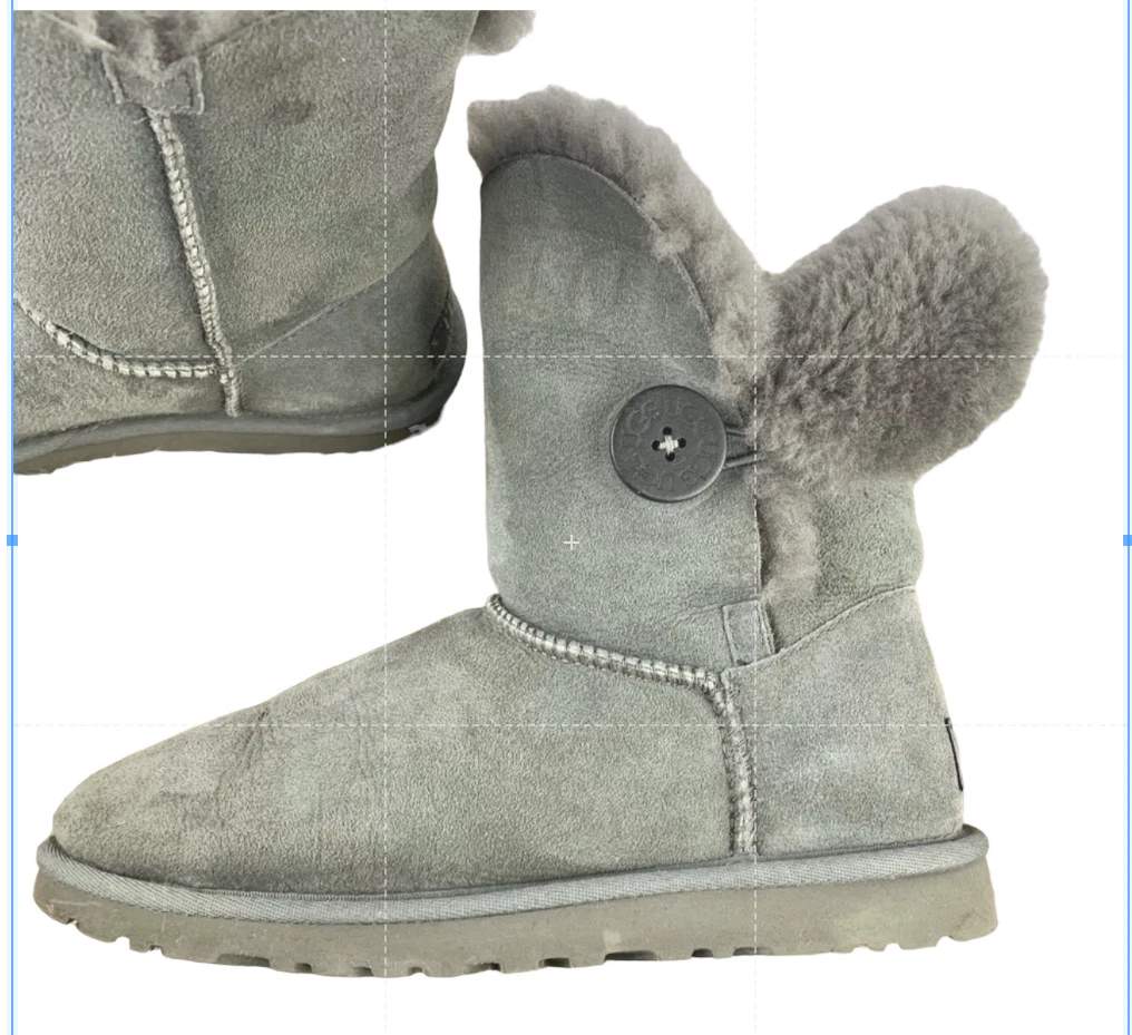 UGG Bailey Button Gray Boots for Women for sale | eBay