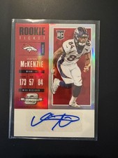 Isaiah McKenzie 2017 Panini Contenders Optic #173 Red /75,RC,AU TYJ