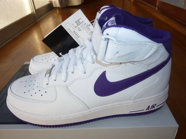Nike Air Force 1 '07 Mid White Purple for Sale | Authenticity