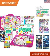 Unicorn Lap Desk Activity Set for Girls, Kids - Unicorn Arts and Crfts Bundle...