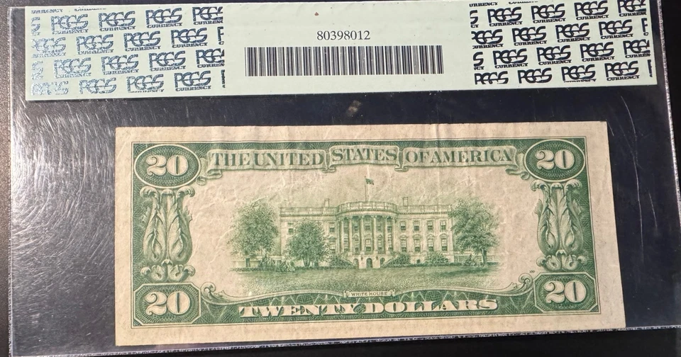 FR. 2054-F*LGS  1934 $20 TWENTY DOLLARS *STAR* FEDERAL RESERVE NOTE ATLANTA, GA - Image 2 of 2