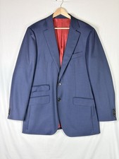 SuitSupply Sienna Blazer 42R Blue Vitale Barberis Canonico 100 Wool Sport Coat