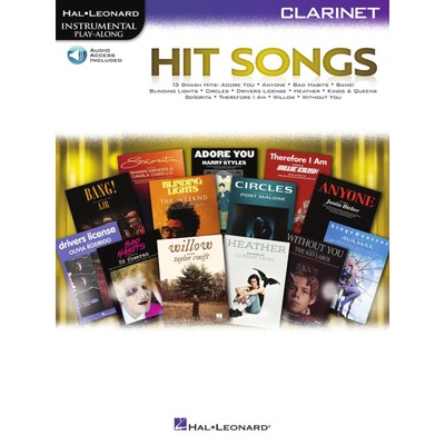 Hal Leonard Instrumental Play-Along: Hit Songs - Clarinet - Noten für
