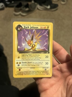 dark jolteon pokemon card Pokémon Dark Jolteon TCG 1st Edition Card 38/82
