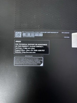 MSI Summit E16 Flip A12UCT 16'' i7-1260P RTX 3050 16GB 500GB + MSI Pen 2