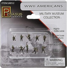 Pegasus American Infantry WWII (10) (Painted) - Plastic Model Military Figure