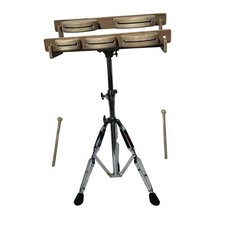Wood Percussion Block Five Tone with Mallet for Beginner Chinese Traditional