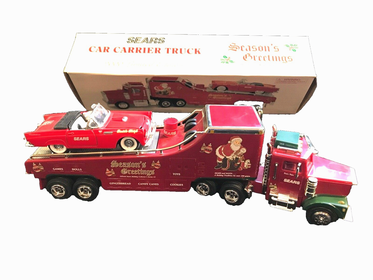 Sears Toy Truck Season's Greetings 2000 Car Carrier Ltd Ed. '55 T