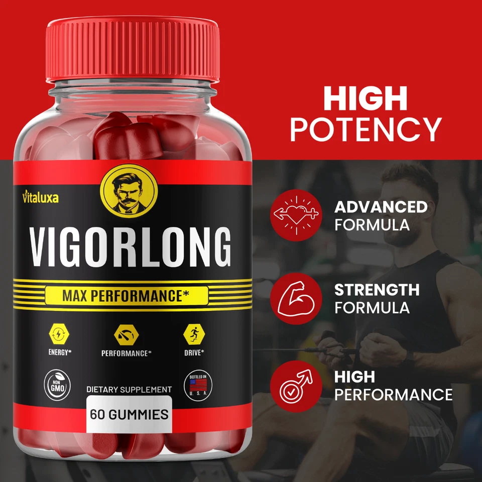 (Pacote com 3) Gomas Masculinas VigorLong, Vigor Long Advanced Men Performance (180 ct) - Imagem 3 de 4