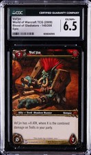 2009 WORLD OF WARCRAFT TCG BLOOD OF GLADIATORS EPIC #145/208 VOL'JIN CGC 6.5