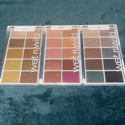 Wet n Wild Lot Of 3 Coloricon Eyeshadow 10 Pan Palette NEW SEALED  Bonus Gift