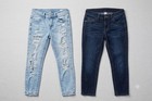 Lot of 2 American Eagle Lucky Brand Ladies Size 00 Skinny Jeans Stretch — photo 1