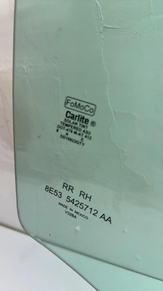 06 07 08 09 10 11 12 FORD FUSION Rear Door Glass/window Ford Right OEM G004-8 Foto 3 de 4