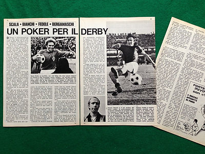 B68 Clipping Cutout (1970s) - FAITHFUL WHITE SCALE BERGAMO, FOOTBALL