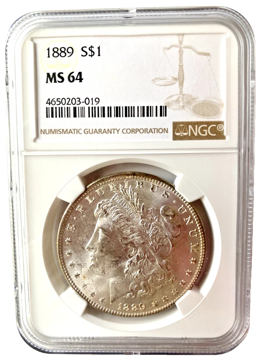 1889年 モルガンダラー MS 64 MS 64 Graded 1889 Year Morgan US Dollars (1878-1921) for sale | eBay