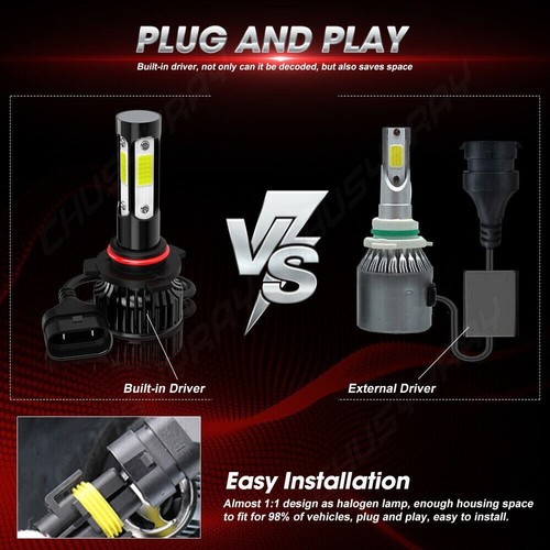 Per Chrysler PT Cruiser2006-2010 8X LED Faro Abbagliante-Anabbagliante Fendinebb - Imagen 3 de 15