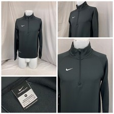 Nike Pullover Jacket 1/2 Zip S Gray 100 Poly Activewear YGI N2-263