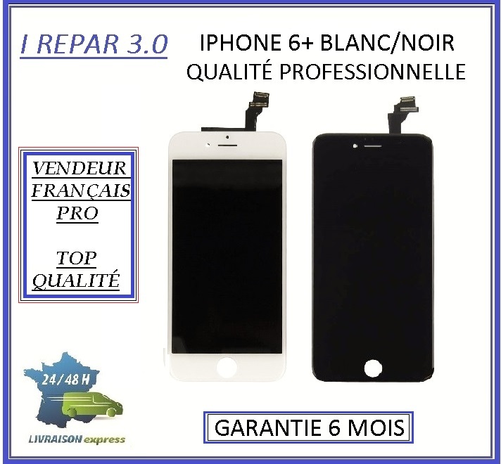 Écran Complet (LCD + Vitre Tactile) Pour IPhone 6 - Noir - Pièce De Rechange Générique Neuve
