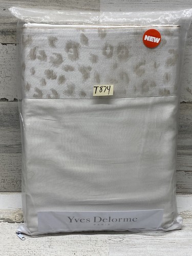 Yves Delorme Tioman Cotton King Flat Sheet New - Picture 2 of 6