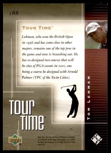 2001 Upper Deck Tom Lehman #188 - Picture 2 of 2