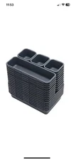 KeFanta 22 Pack Desk Drawer Organizers,Interlocking Junk  Assorted Colors 