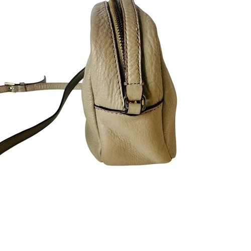 Bolso Bandolera Kate Spade Cuero Guijarro Borla Cremallera Cartera Pequeña Neutro Taupe - Imagen 6 de 12