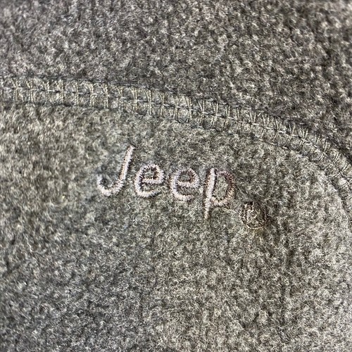 Chaqueta con logotipo Jeep para hombre XL gris polar forrada Sherpa cremallera completa resistente senderismo rural - Imagen 4 de 10