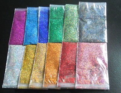 Hologramm Glitter, Multi Glitter, Glitzer Puder Flitter  2,5-1000g versch Farben