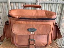 vintage handmade messenger Big capacity leather satchel bag for camera, DSLR