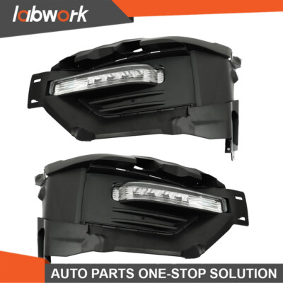 Labwork LED Fog Lights Assembly For 2020-2021 Ford Explorer W/Cover Right+Left