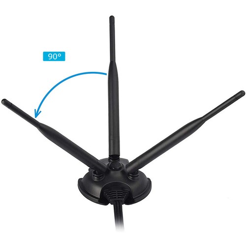 L13D WiFi Antenna 2.4G 5.8G 3x 6dBi RP-SMA Adapter Cable with Magnet Stand 3m - 第 6/11 張圖片