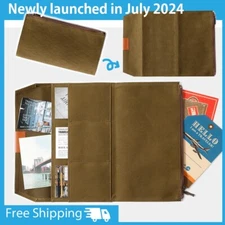 TRAVELER'S notebook Cotton Zipper Case Olive Regular Size F/S July 2024