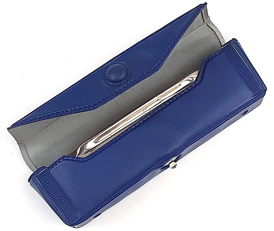HARMONICA ANCIENNE BLUES HARP HOHNER  DANS SON ÉTUI + NOTICE D'EMPLOI FONCTIONNE - Photo 3/4