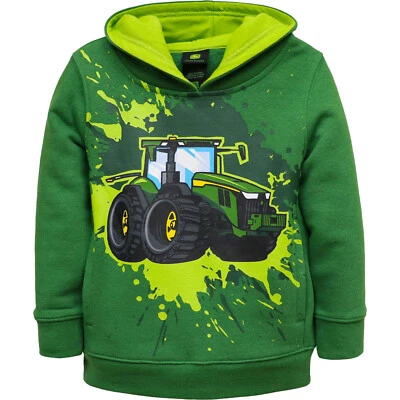 JOHN DEERE Splash Kinder Pullover Grün verschiedene Größen Kids Hoodie Kapuze