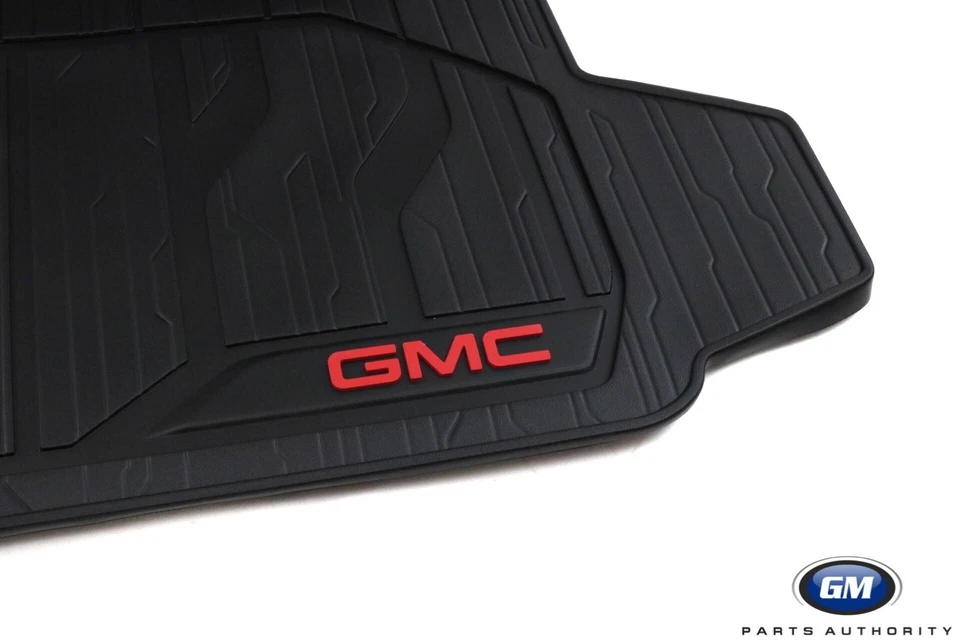 GMC Terrain 2018-2023 revestimiento de carga integrado 84269449 negro con logotipo GMC OEM GM Foto 2 de 4