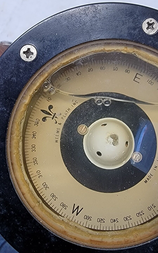 Vintage Weems Hand Held Maritime Compass Navigation System In Preowned Condition - Picture 9 of 22