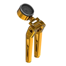 10" Tall Gold Riser with Gauge Bracket for Harley 2025 Low Rider S FXLRST FXBB