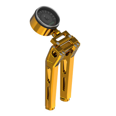 10'' Tall Gold Riser with Gauge Bracket for Harley 2025 Low Rider S FXLRST FXBB