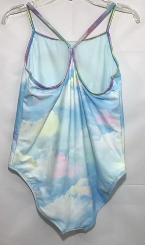 Girls Unicorn One Piece Swimsuit XL 14- 16 Rainbow - Picture 3 of 5
