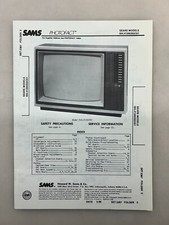 Sears 564.41200350 351 Service Manual Sams Photofact Free Shipping