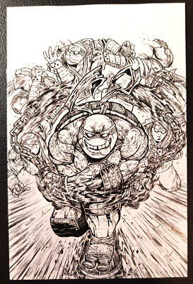 TEENAGE MUTANT NINJA TURTLES #2 EXCLUSIVE MARIA the WOLF B&W VARIANT COVER